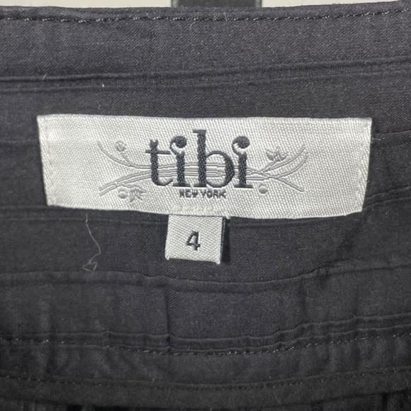 Tibi Skirt Womens 4 black designer circle skater casual classic - Picture 4 of 8
